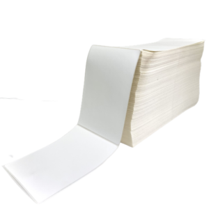 4" X 6.5" White Paper Label