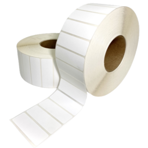 3" X 1" White PET Label