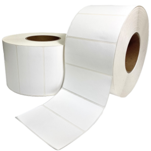 4" X 2" White Paper Label