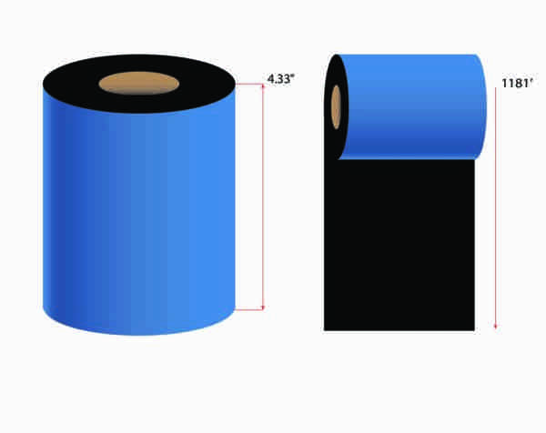 4.33" X 1181' BMW Datamax Ribbon - Image 2