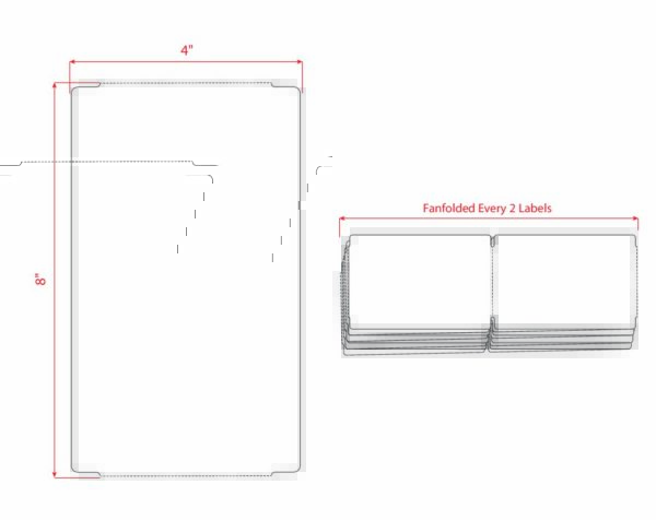 4" X 8" Direct Thermal Tag(DTT) - Image 2
