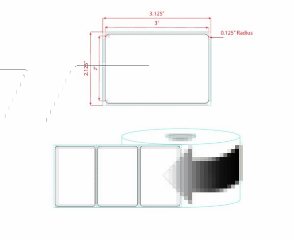 3" X 2" PolyMatte Thermal Transfer(TT) Label - Image 2