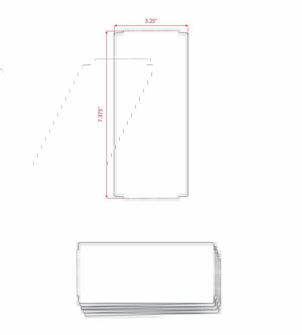 3.25" X 7.375" Thermal Transfer Tag (TTT) - Image 2