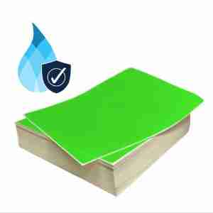 8.5" X 11" Fluorescent Green Flood Coat Laser Vinyl Sheet Label