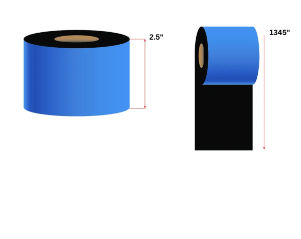 2.5" X 1181' BMW Datamax Ribbon