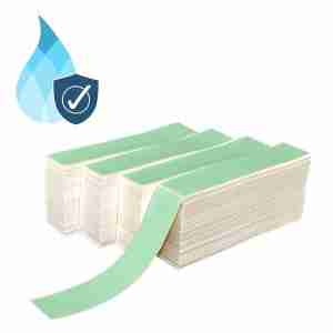 2" X 10" PolyMatte(TT) Label, Fanfold - Green