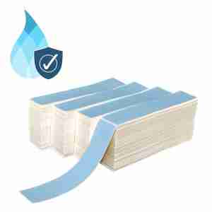 2" X 10" PolyMatte(TT) Label, Fanfold - Blue