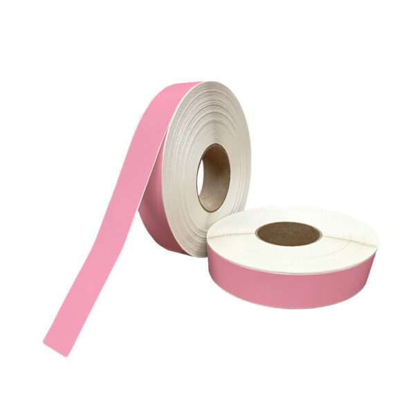 1.625" x 14.625" Thermal Transfer Paper Pink Label, Roll
