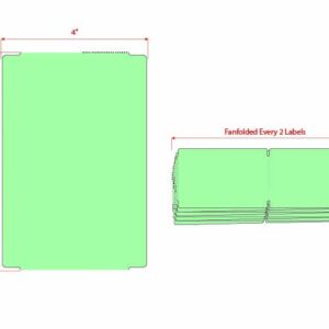 4" X 6" Direct Thermal Tag Green(DTT)