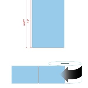 4" X 6.5" PolyMatte(TT) Label-"Quick Color" Blue Flood